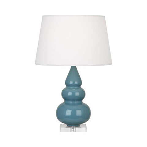 OB33X Steel Blue Small Triple Gourd Accent Lamp