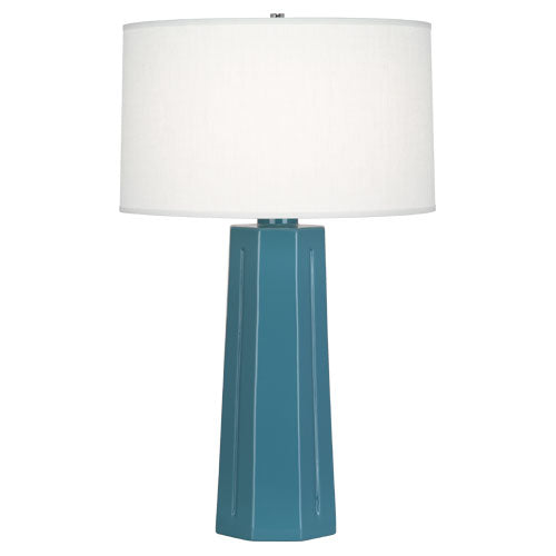 OB960 Steel Blue Mason Table Lamp