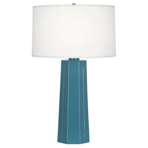 OB960 Steel Blue Mason Table Lamp