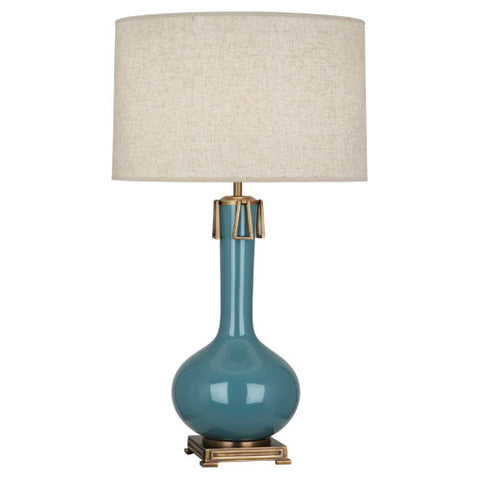 OB992 Steel Blue Athena Table Lamp