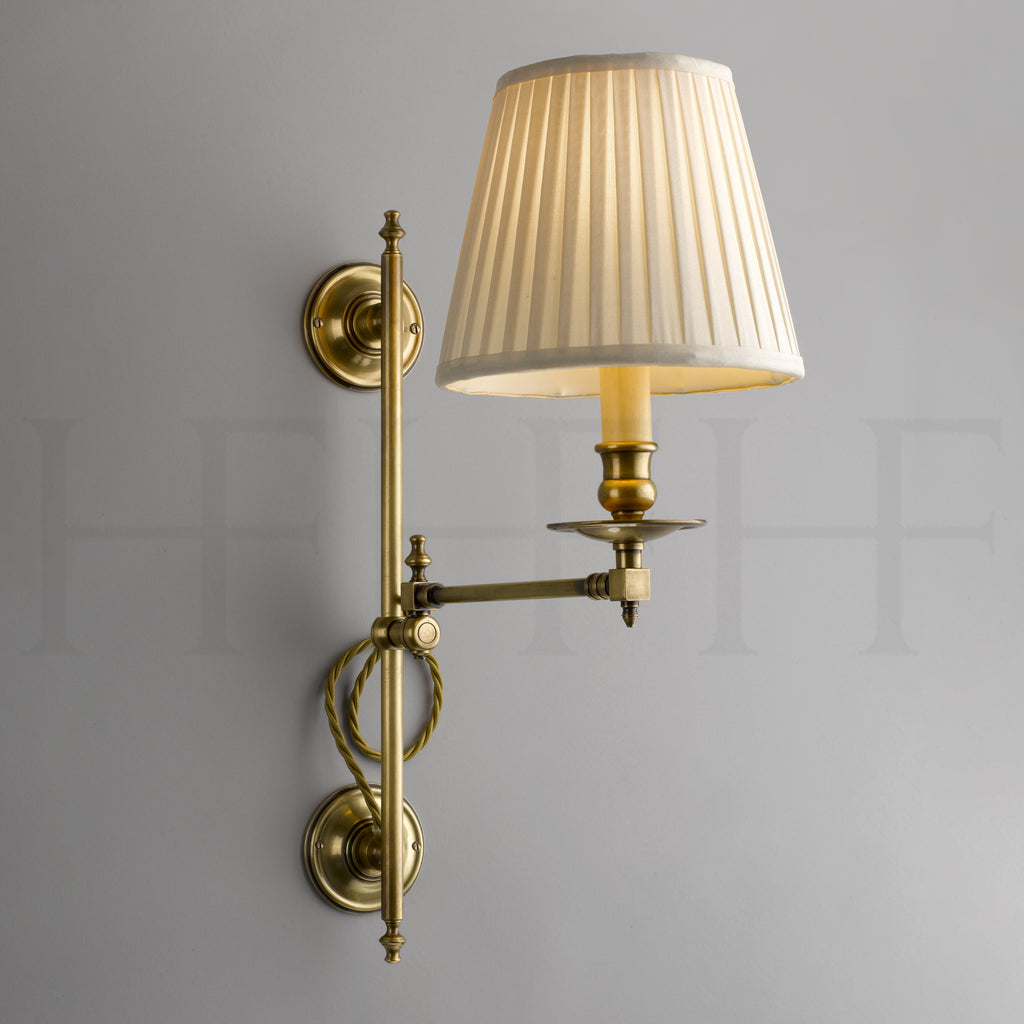 Hector Swing Arm Wall Light, Vertically Adjustable