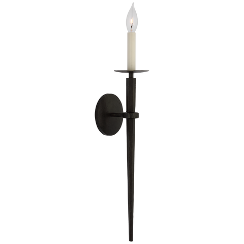 Arnav Large Torch Sconce in Aged Iron