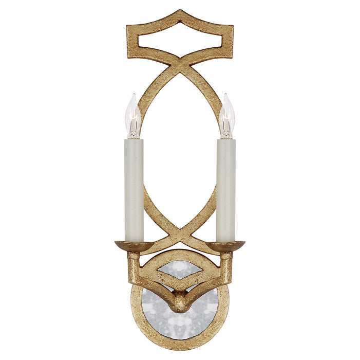 Brittany Double Sconce in Venetian Gold