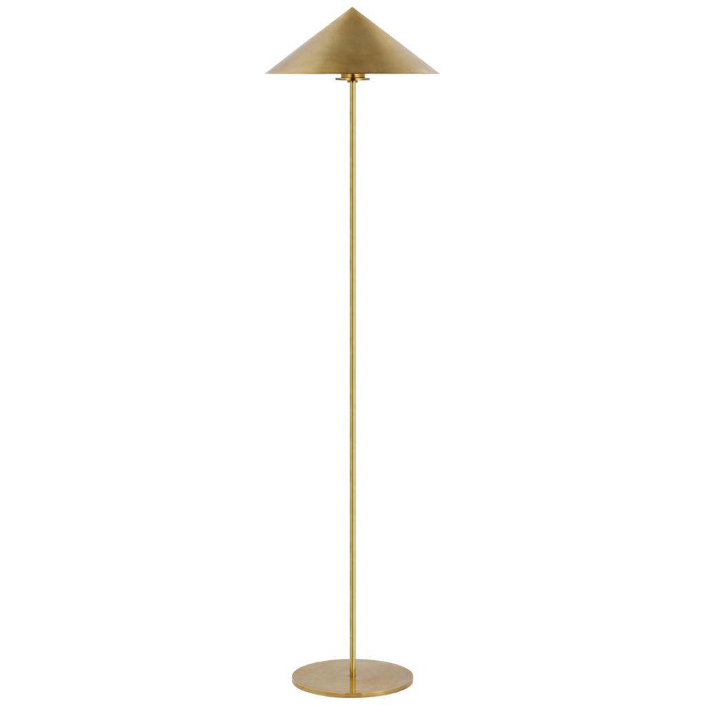 Orsay Medium Floor Lamp in Hand-Rubbed Antique Brass
