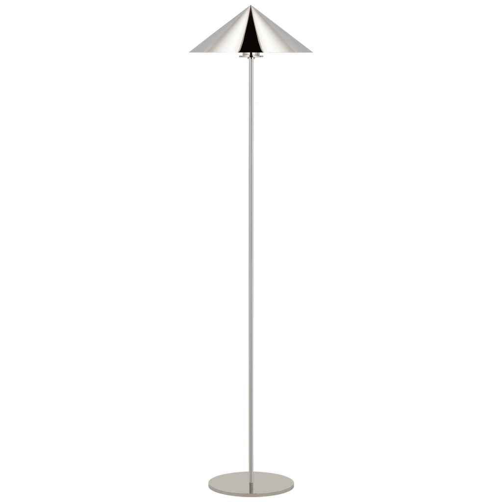 Orsay Medium Floor Lamp in Polished Nickel