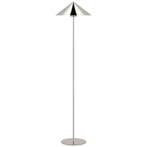 Orsay Medium Floor Lamp in Polished Nickel