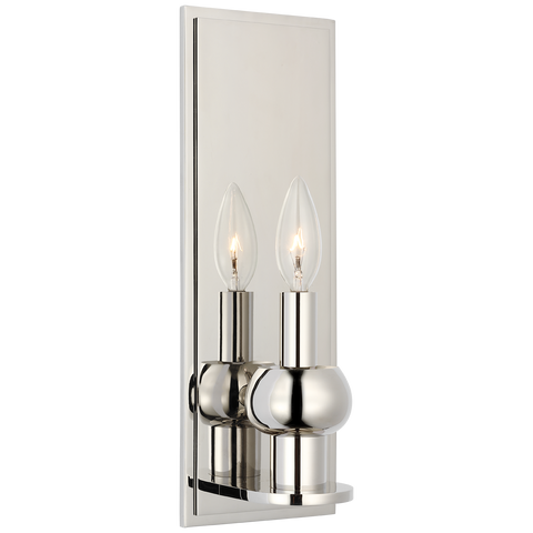 Comtesse Medium Sconce in Polished Nickel