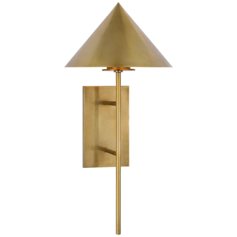 Orsay Medium Downlight Sconce in Hand-Rubbed Antique Brass